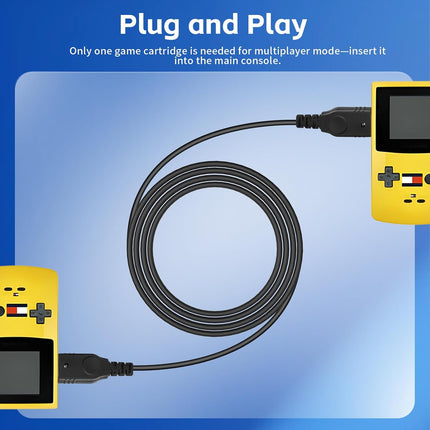Link Cable for GBA, 2 Pack 2 Player Link Cable Connect Cord Compatible with Nintendo Gameboy Advance SP/Gameboy Advance, Perfect for Battling Friends and Family, Enjoy 2 Player Gaming Anytime 3.9ft