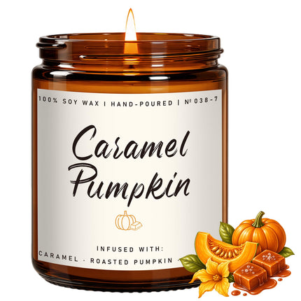 Fall Candle Set | 4 Pack Scented Candles for Home - Candle Gifts for Women Men, Soy Candles Home Scented | Autumn Fragrance of - Apple Pie/Cinnamon/Harvest/Wreath