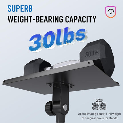 Projector Stand Tripod Adjustable - Stable for Tablets Phones Book Height 26" to 51.5" Multifunctional Laptop DJ Rack Stand Portable for Outdoor Movies