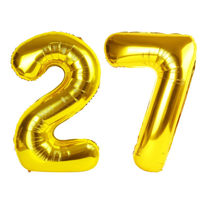 Gold 1 Balloon - Number Balloon 40 Inch, 1st Gold Birthday Decorations