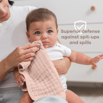 Muslin Burp Cloths 20" x 10", Pack of 10 - photo 4