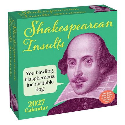 Shakespearean Insults 2027 Day-to-Day Calendar