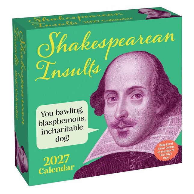 Shakespearean Insults 2027 Day-to-Day Calendar