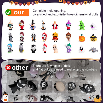 Nightmare Be Christmas Advent Calendar,Halloween Advent Calendar 2026,with 24 Collectible Ornament for Kids Adult Boys Girl,Halloween Countdown Calendar,Halloween Gifts
