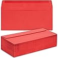 Note Card Cafe Colored Letter Envelopes #10 | Red | 1000 Pack | 9.5 x 4.125 in | Standard Gummed Seal | for Business, Letters, Greeting Cards, Thank You Notes, Mailing Invitations, Documents