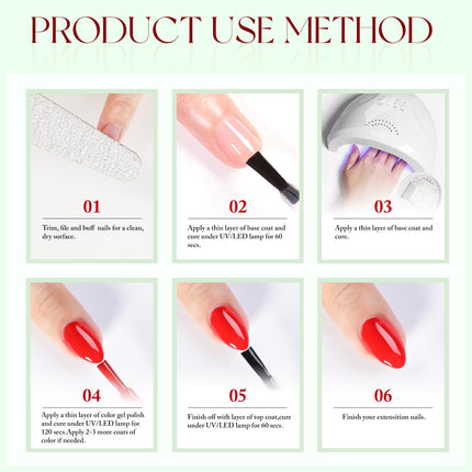 15ML Gel Nail Polish Pure Sheer Same Color Same Bottle Soak Off Gel Polish Art Manicure Salon DIY at Home for Women (Burgundy-A1129)