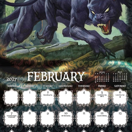 2027 Dungeons and Dragons Classic Wall Calendar