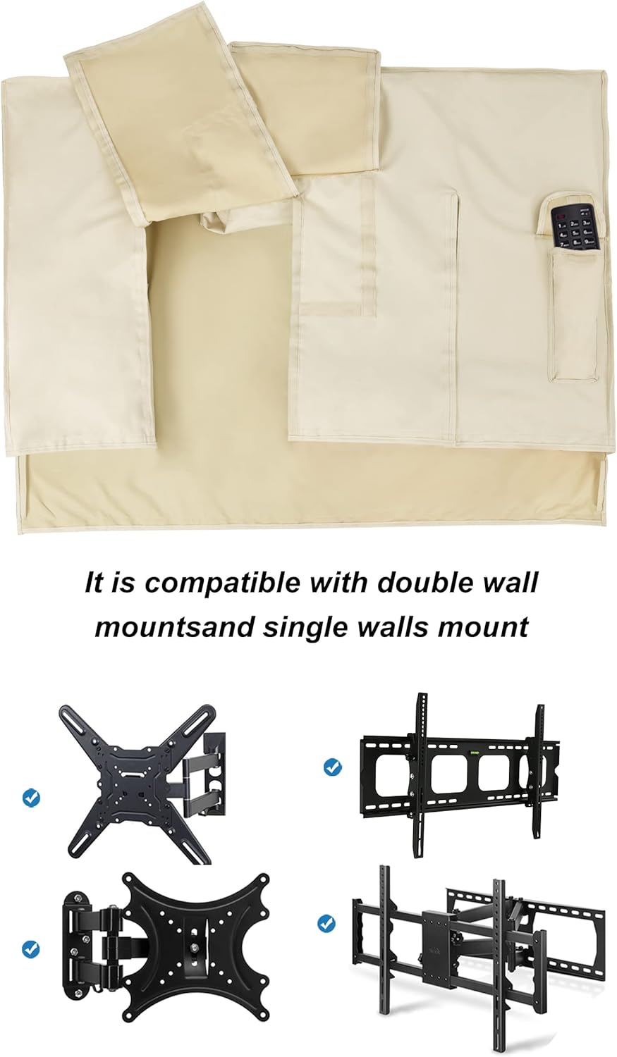 Outdoor TV Cover 28 to 32 inch Weatherproof, Cover Size 29''L x 19''H, Waterproof for Outside Flat - photo 4