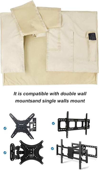 Outdoor TV Cover 28 to 32 inch Weatherproof, Cover Size 29''L x 19''H, Waterproof for Outside Flat - photo 4