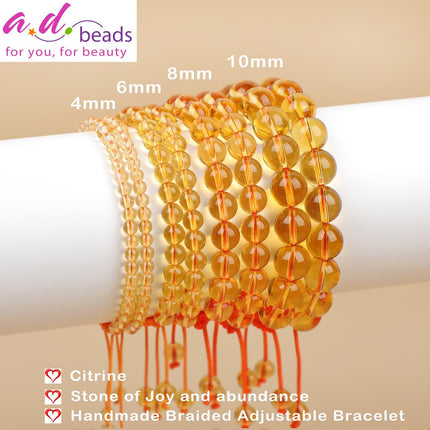 AD Beads Handcrafted Beaded Macrame Bracelet Stylish Customizable Jewelry for Men and Women Protection Healing Gemstone for Balance Wellness Positive