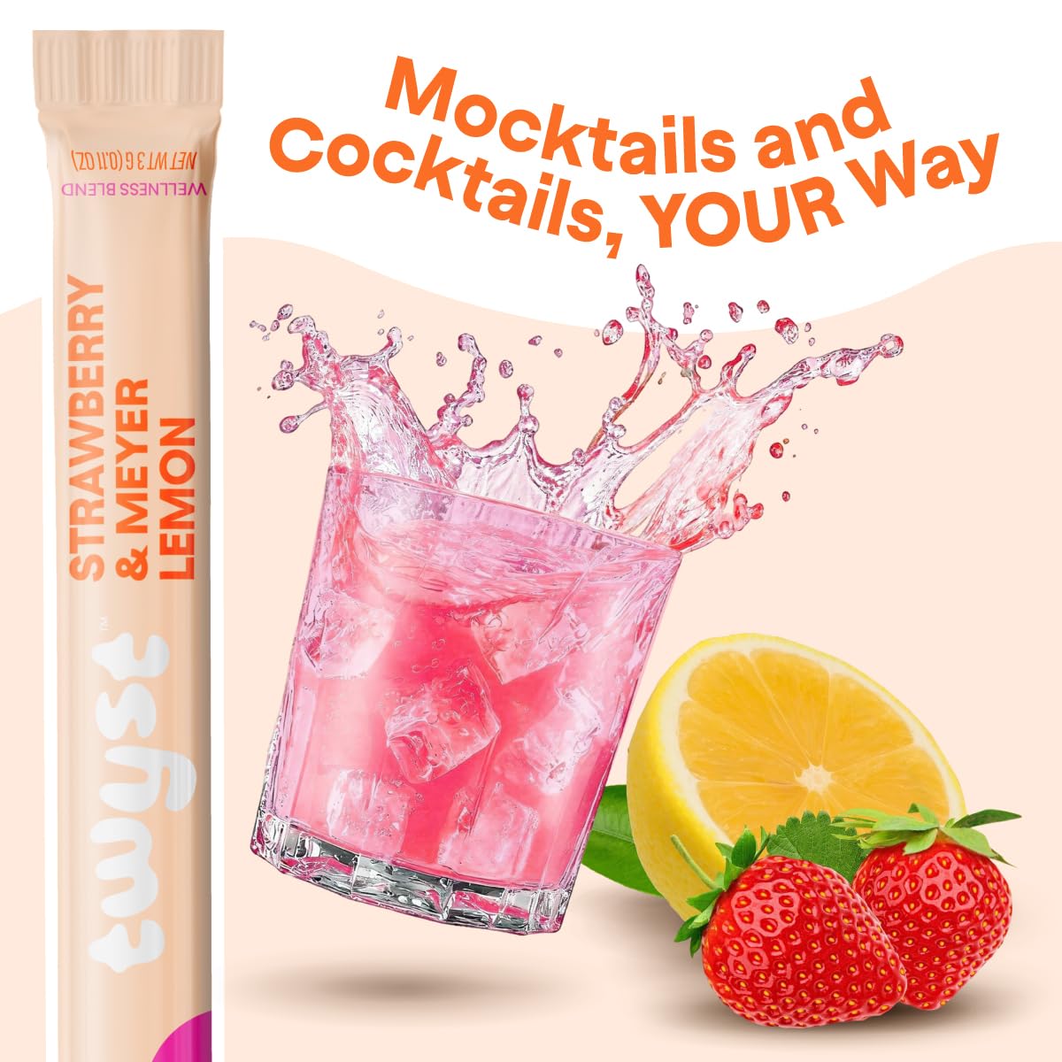Craft Cocktail & Mocktail Mixer, Variety Pack, Low Calorie Drink Mix with Electrolytes, No Added Sugar - photo 3