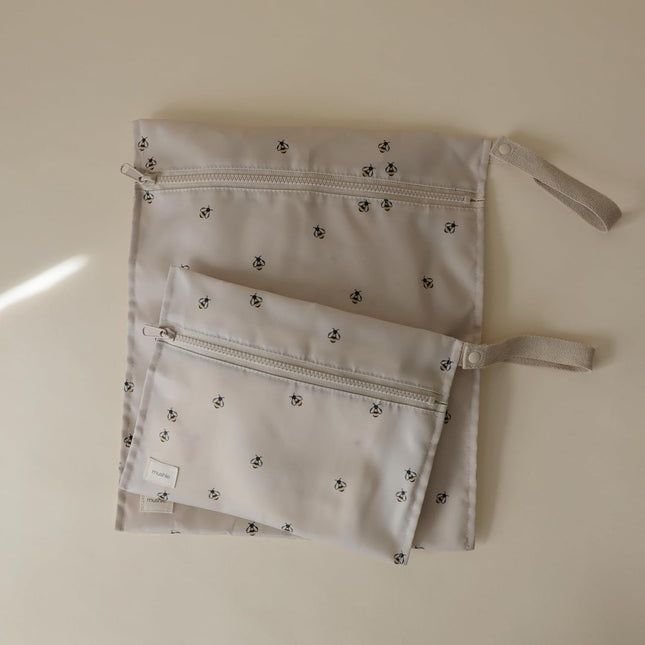 Water Resistant Wet Bags | Large & Small Reusable Storage Bag for Baby Items and Travel | Zippered - photo 2
