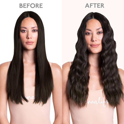 Clip in Hair Extensions Real Human Hair, 18 Inch 120g 7pcs Human Hair Extensions Clip Ins, Dark Brown - photo 5