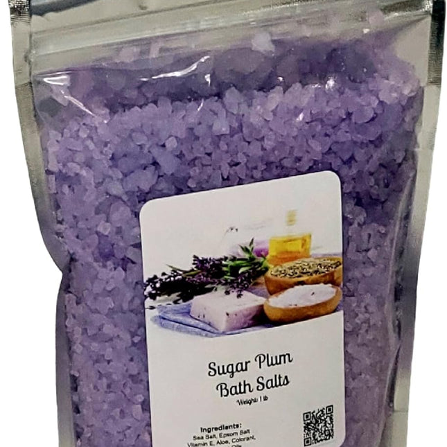 Sugar Plum Bath Salts, 1 lb Bag