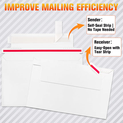300 Pack Rigid Mailers, 7"x4.35" Premium Trading Card Shipping Envelopes