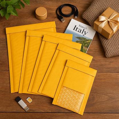6x9 Bubble Mailers, 25 Pack Padded Envelopes, Self Seal Shipping Mailers for Small Business, Lightweight - photo 3
