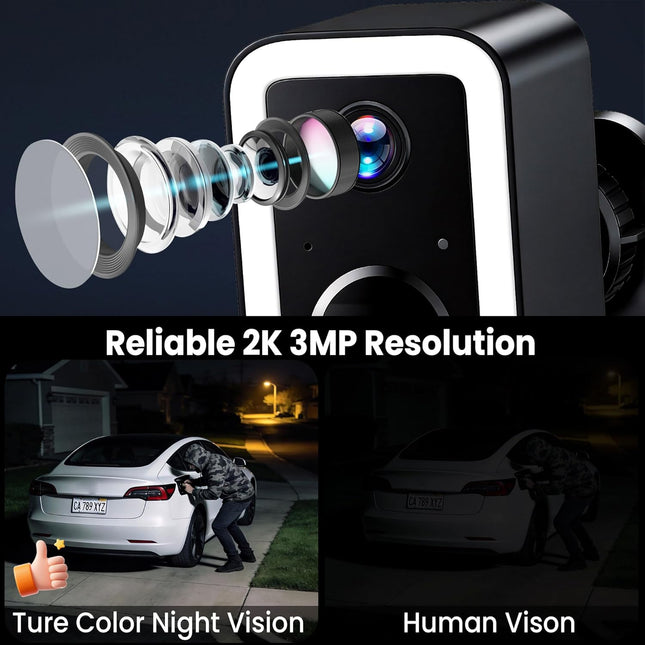 2026 Upgraded 2K Wireless Outdoor Security Camera