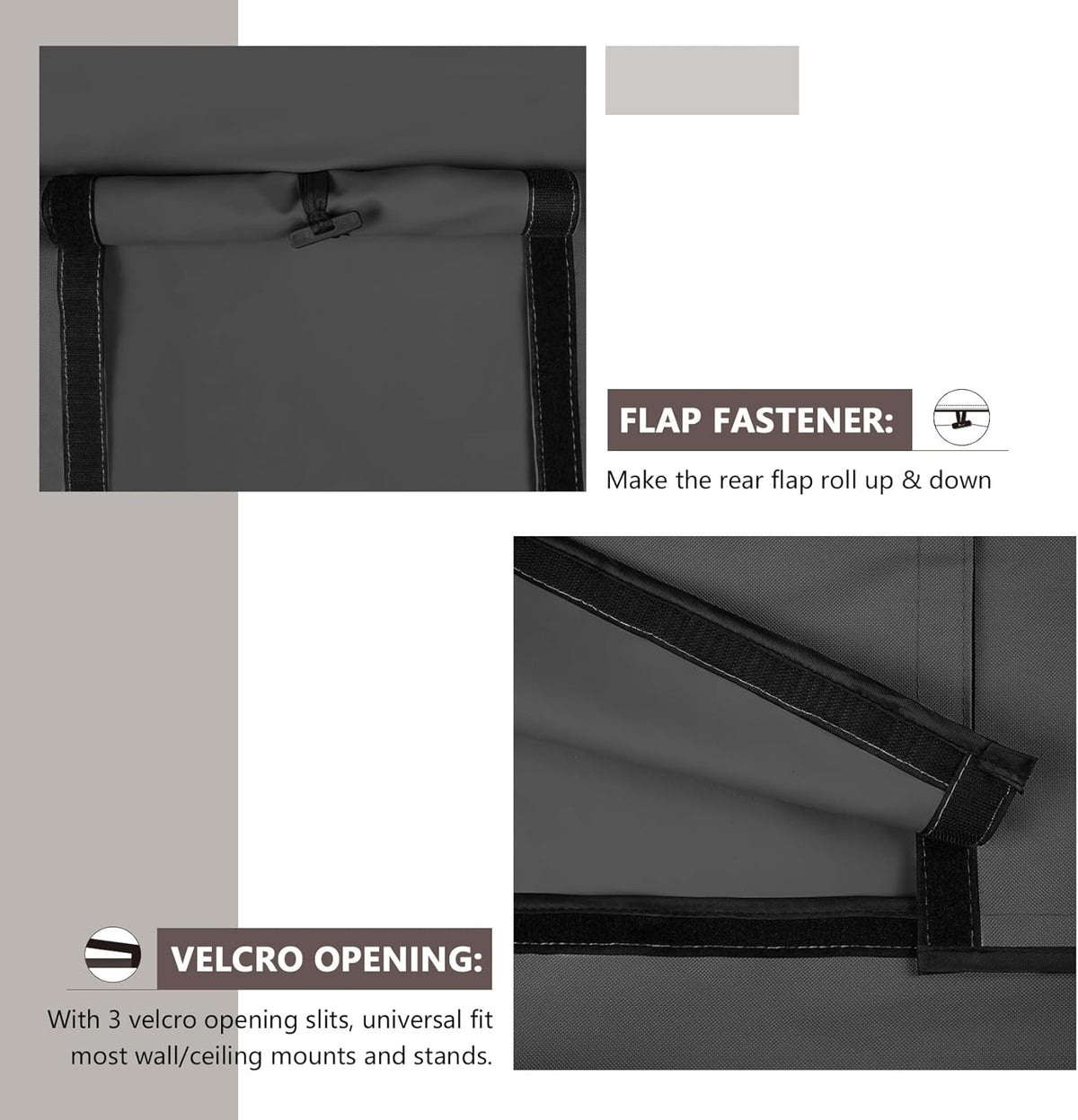 Waterproof Outdoor TV Cover for 28-32 inch Outside Flat Screen Televisions with Mounts and Stands, Black - photo 5