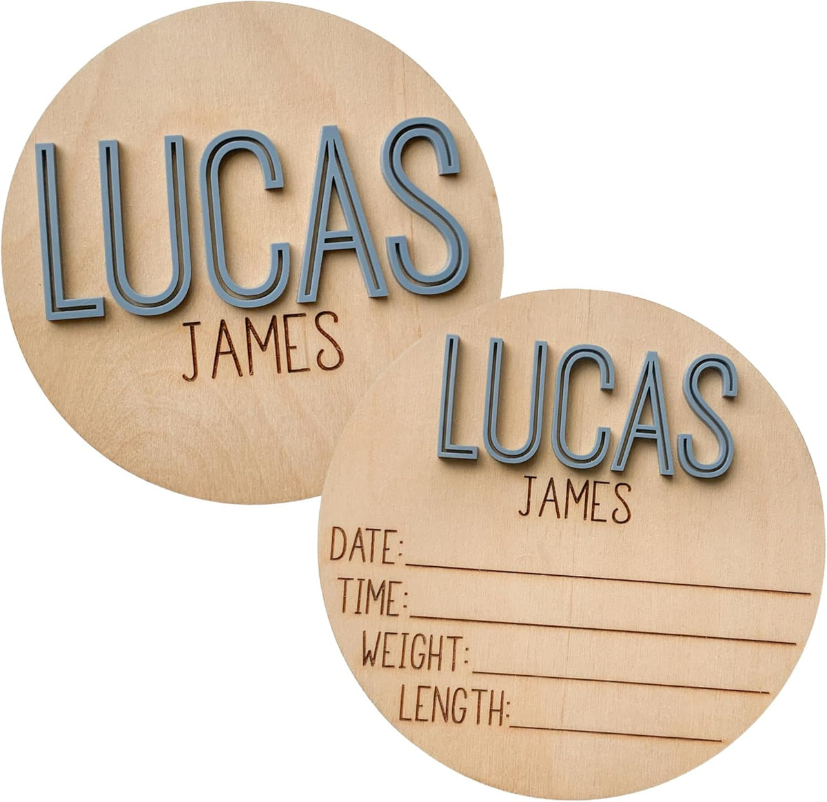 Double Sided Personalized Newborn Announcement Sign for Hospital, Baby Birth Announcement Sign, Newborn Photography Props, Announcement Sign for New Baby