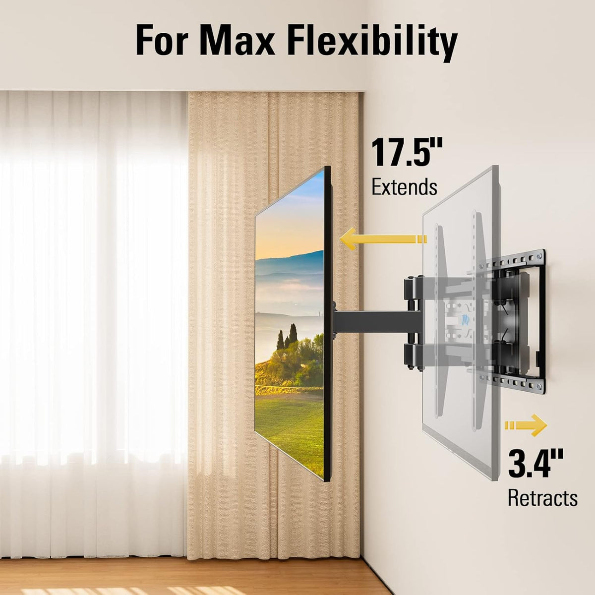 Full Motion TV Wall Mount for 32-65 Inch TVs - photo 2