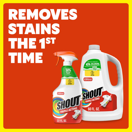 Triple Acting Laundry Stain Remover Spray Refill, 60oz, (1-Pack)