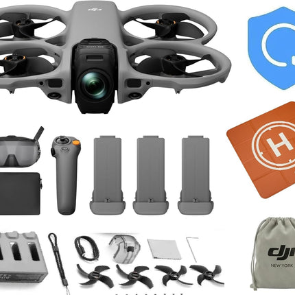 DJI Avata 360 Motion Fly More Combo, 360° Drone With 1-Inch 8K 360° Imaging, 360° Camera Drone With Propeller Guard. Includes Goggles N3 and RC Motion 3 for Intuitive Motion Control 1 year NYC Care Plan and more