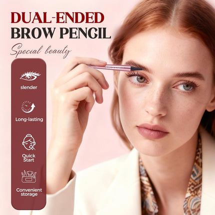 Microblading Eyebrow Pen, 2026 New 4-Tip 3D Eyebrow Pencil, Waterproof Long-Lasting Fine Stroke Contouring Pen, Premium Natural Magic Brow Makeup for All-Day Wear (Dark Coffee)