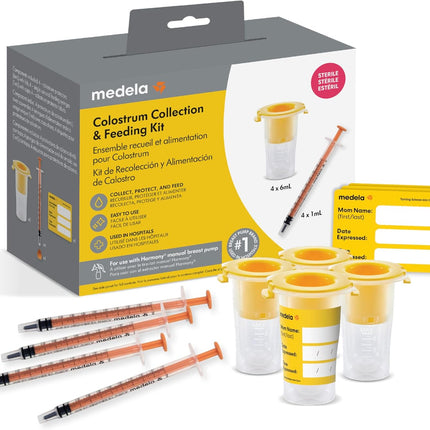 Medela Colostrum Collection and Feeding Kit, Includes Colostrum Collectors and Oral Feeding Syringes, Collect, Store & Feed, Sterile