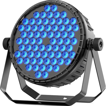 Stage Lights RGB Par Can Uplights, LED Uplight Controlled by DMX512 Sound Activated for Parties, Wedding, DJ, Events, Church, Indoor, Blue