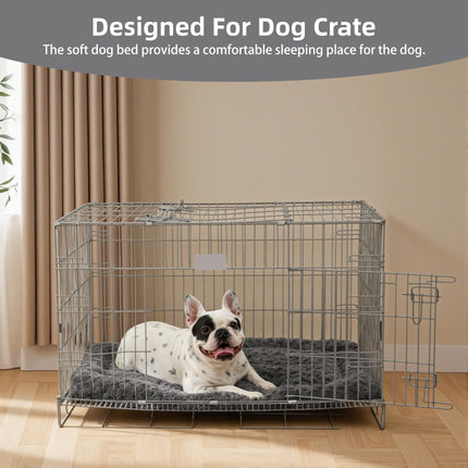Alfombra de cama para perros lavable tamaño grande, almohadilla esponjosa para jaula de mascotas 42x28 XL