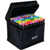 80 Colors Alcohol Markers Artist Drawing Dual Tip Adult Markers