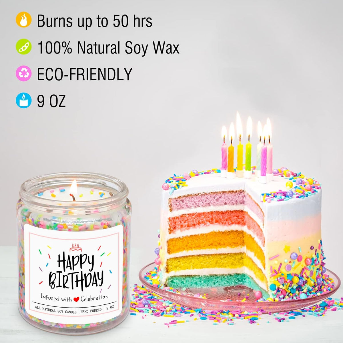 Vanilla Cream Scented Birthday Candle for Women - photo 2