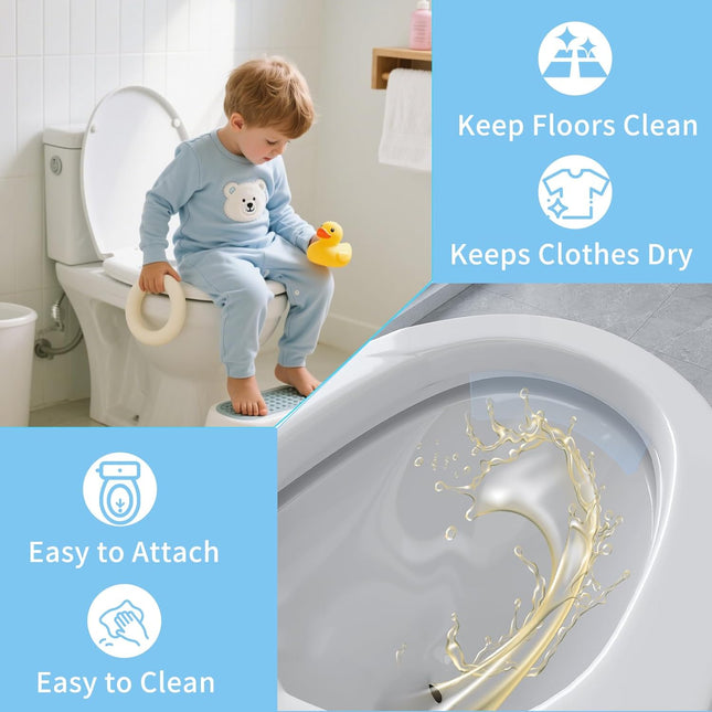 Toilet Splash Guard for Men, Pee Guard for Toilet Seat Boys Made of PVC