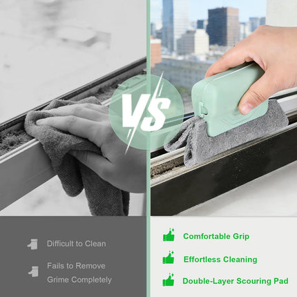 Window Track Cleaner,2026 New Window Groove Cleaning Brush,Hand-Held Window Track Cleaner Tools Set,Magic Window Sill Cleaning,for Window Lides Gaps Sliding Door Tile Lines Car Vents (3Pcs-Colorful)
