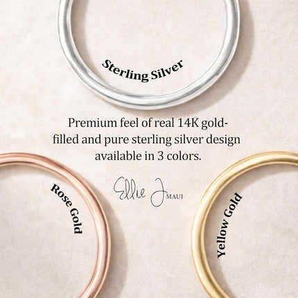 Ellie J Maui Toe Ring for Women– 14k Adjustable – Silver, Gold, or Rose Gold – Simple and Comfortable | 1.3 Hammered band Gold Filled ring, Rose Gold, Sterling Silver