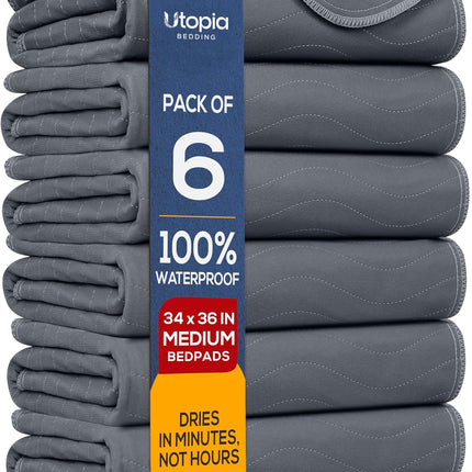 4 Pack Washable Pee Pads for Dogs 34" x 36", Waterproof Dog Training Pads - photo 12