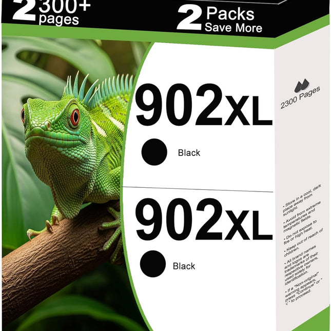 Remanufactured Ink Cartridges Replacement with V13.3.1 Chips (Black, 2-Pack)
