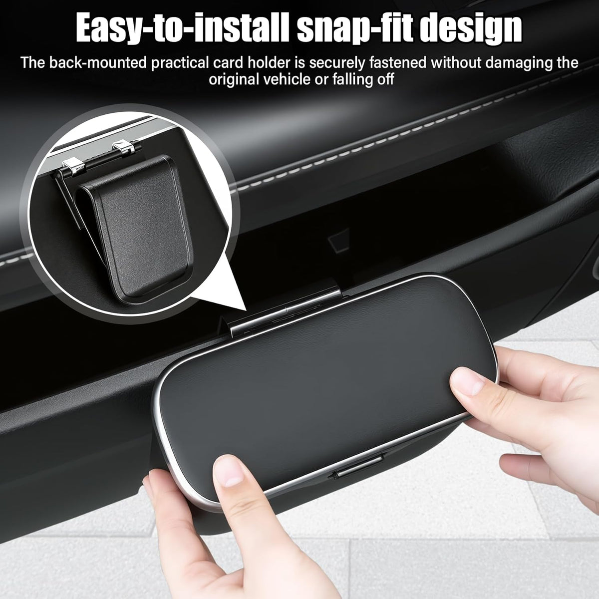 Car Trash Can, Car Garbage Bin with Lid & Handle - Leak-Proof Mini Trash Can for Car, Truck, SUV  - photo 3