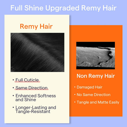 Full Shine Black Clip in Hair Extensions 24 Inch Remy Hair Extensions Clip ins Human Hair Jet Black Natural Hair Clip in Extensions for Long Hair 7 Pieces 120g
