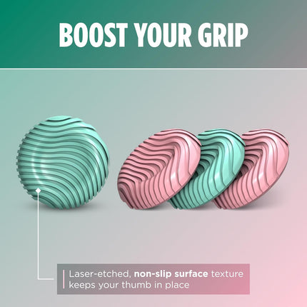 KontrolFreek No-Slip Thumb Grips – Strawberry Sage Edition for Nintendo Switch Pro, Switch 2 Joy-Con, PlayStation 4, PlayStation 5, Xbox One & Xbox Series X|S Controller | 4-Pack | Pink/Green