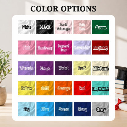 Custom Graduation Stole 2025 2026 – Personalized Graduation Sash with Name Major School Logo | Class of 2026 Embroidered Stole for High School College University Grad | Men Women | 25+ Colors