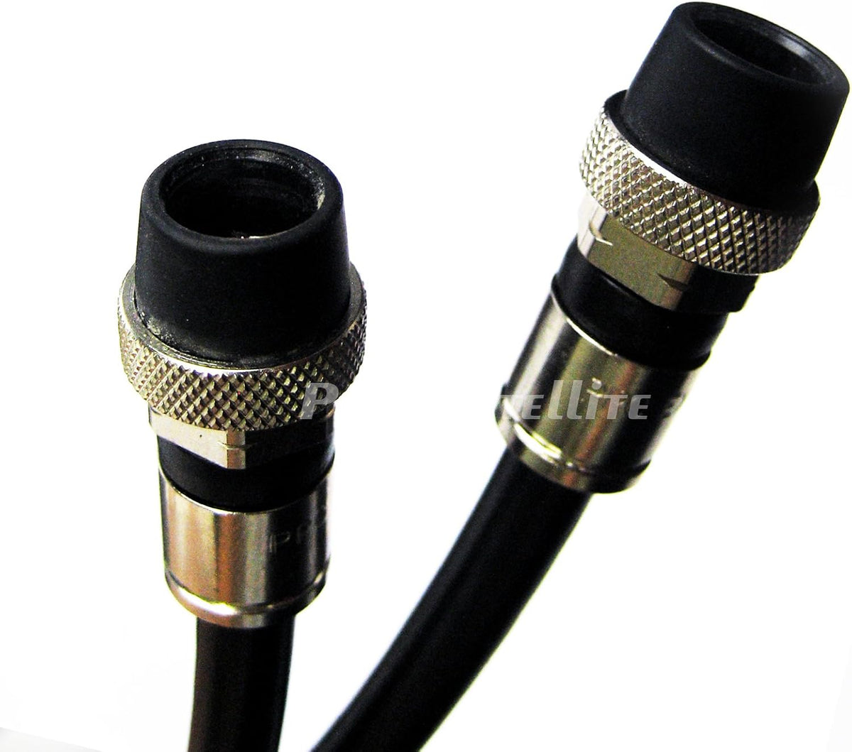 RG6 Coaxial Cable, 75 ft, Quad Shield, Solid Copper Core, Black