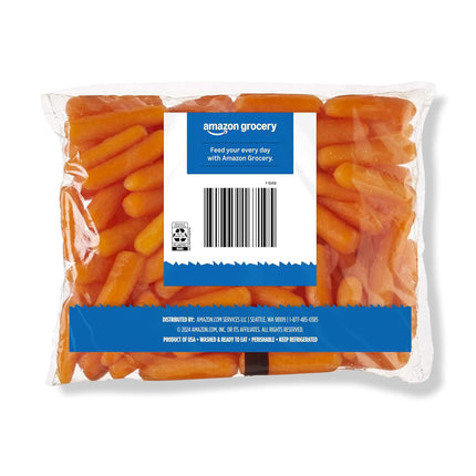 Amazon Grocery, Cut & Peeled Baby Carrots, 16 Oz