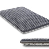 Dog Bed for Crate Pad, High Resilience Foam Crate Mat Bed, 35x22, Dark Grey