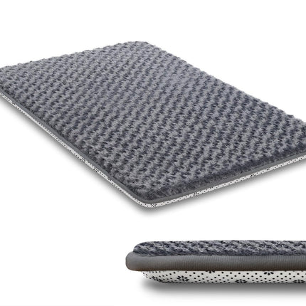 Dog Bed for Crate Pad, High Resilience Foam Crate Mat Bed, 35x22, Dark Grey