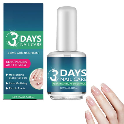 3 Days Nail Care Oil with Keratin, 2026 New Fast Strengthening and Hydrating for Dry, Weak, Fragile Nails (1pcs)