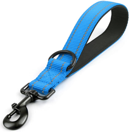 Short Dog Leash for Close Control & Training, 18", Black