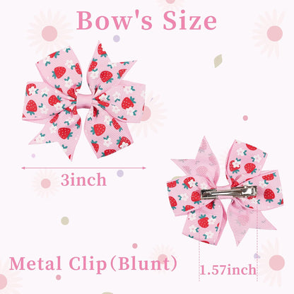 40-Piece 3 Inch Grosgrain Ribbon Pinwheel Hair Bow Alligator Clips - photo 2