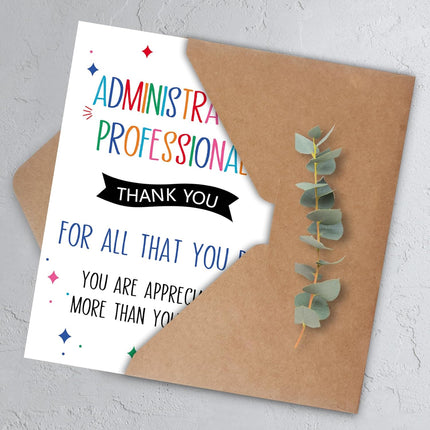 Appreciation Gift & Cards for Administrative Professional, Administrative Professionals Day, Thank You Card & Gifts for Administrative Professional