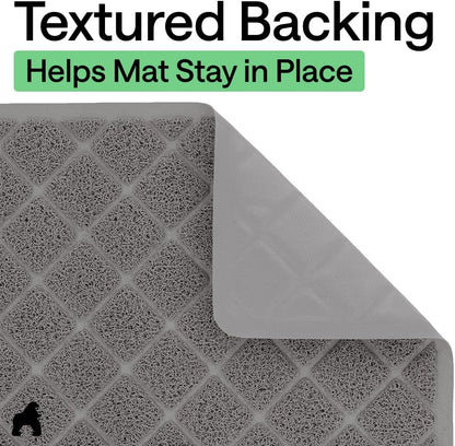 Cat Litter Box Mat, Cushioned Coil Mesh, 24 x 17 in, Gray - photo 4
